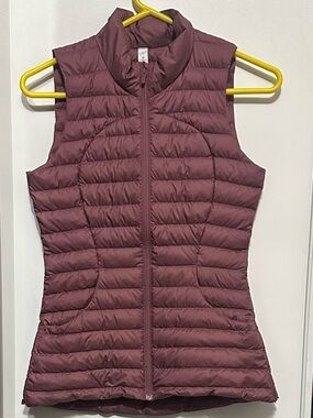 lululemon athletica Quilted Packable Vest in Mauve Plum